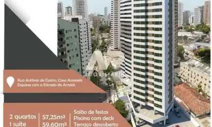 Apartamento com 2 quartos à venda no Casa Amarela, Recife 