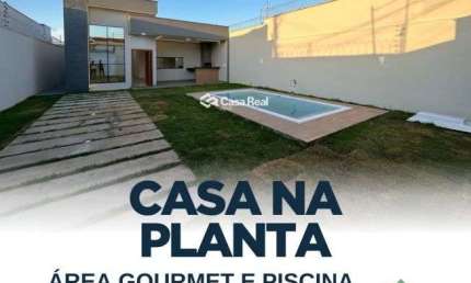 Casa na Planta com Área Gourmet e Piscina - Próximo à Av. Norte