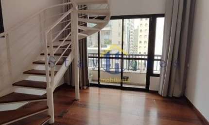 Apto duplex de 45 m² com 1 dormitório suíte e 2 banheiros  no Jardins - SP