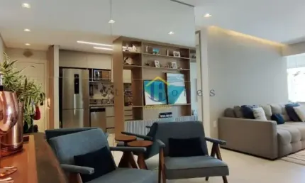Apartamento mobiliado à venda com 3 dormitórios/suítes, 2 vagas de garagens no Brooklin Bricks