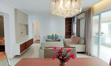 Apartamento lindo e espaçoso para locação com 156m², 3 dormitórios, 3 suítes e 3 vagas de garagens no brooklin - sp