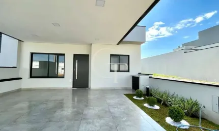 Casa nova para locação no condomínio portal dos sabiás