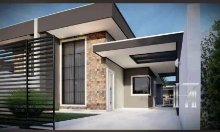 Casa para Venda em Fazenda Rio Grande, Eucaliptos, 3 dormitórios, 1 suíte, 1 banheiro, 1 vaga