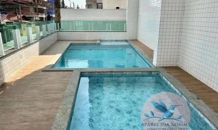 Apartamento para Venda em Praia Grande, Aviação, 2 dormitórios, 1 suíte, 1 banheiro, 1 vaga