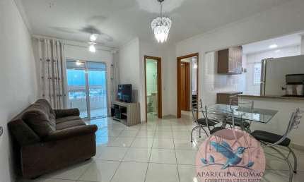 Apartamento para Venda em Praia Grande, Aviação, 1 dormitório, 1 suíte, 2 banheiros, 1 vaga