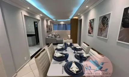 Apartamento para venda em praia grande, guilhermina, 2 dormitórios, 2 banheiros, 1 vaga