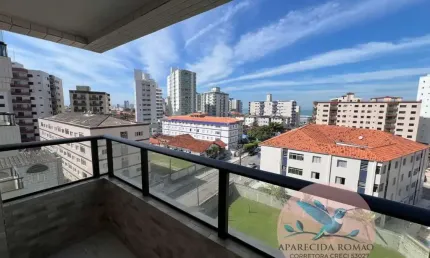 Apartamento para venda em praia grande, caiçara, 2 dormitórios, 1 suíte, 1 banheiro, 1 vaga