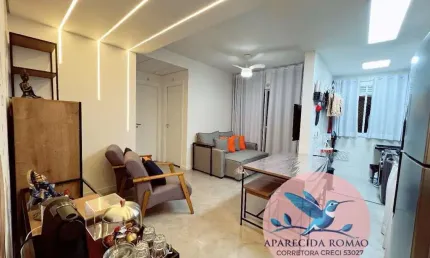Apartamento para venda em praia grande, ocian, 2 dormitórios, 2 banheiros, 1 vaga