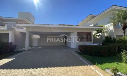 Casa no condomínio Terras de Piracicaba para locação