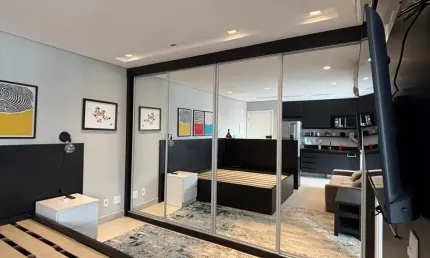 Apartamento com 1 quarto para alugar na Rua Pascal, 1649, Campo Belo, São Paulo