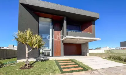 Sobrado à venda, 5 quartos, 5 suítes, 2 vagas, no condomínio los cobos, xangri-lá/rs.