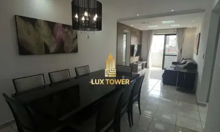 Apartamento de 108m2 c/ 3 Quartos 1 Suíte, Sacada com Vista a 180m da Praia