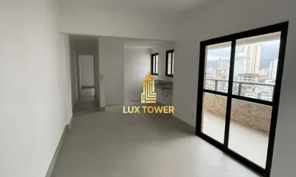 Apartamento de 57m c/ 1 quarto 1 suíte, varanda gourmet e 200m da praia