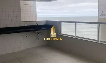 Apartamento 101m2 c/ 2 Quartos 2 Suítes e Varanda Gourmet com Vista Mar