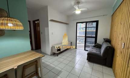 Apartamento 1 Dormitório com sacada a 250m da praia