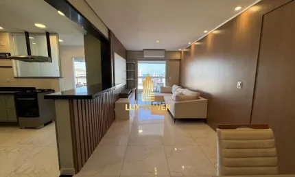 Apartamento de 150m2 c/ 3 suítes, varanda gourmet e mobiliado