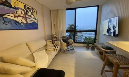 Apartamento para locação em florianópolis, jurere internacional, 2 dormitórios, 2 suítes, 3 banheiros, 1 vaga