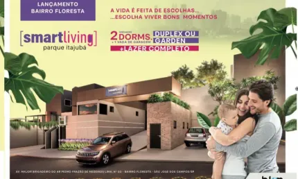 Apartamentos garden e cobertura duplex  - smart living itajubá