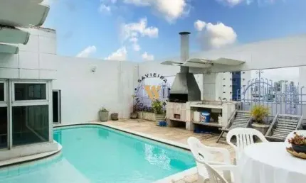COBERTURA 3 QUARTOS EM BOA VIAGEM, PISCINA EXCLUSIVA.