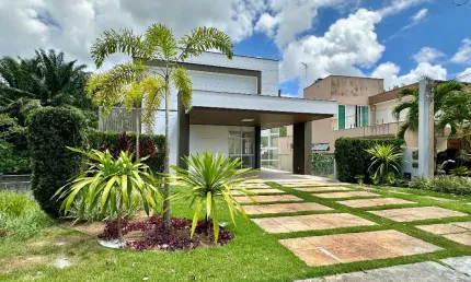 Casa alto padrão no alphaville litoral norte | 712m2 terreno - 450m2 construído