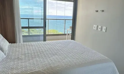 Lindo Apartamento Mobiliado - Beach Class Ondina - Vista Mar