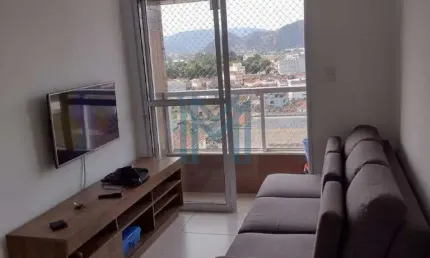 Apartamento 2 dormitórios para alugar, R$3.200,00 pacote - Vila Cascatinha, São Vicente