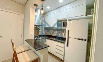 Apartamento 1 dormitório para alugar, 45m² - R$2.800,00 - Embaré em Santos