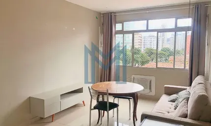 Apartamento mobiliado de 2 dormitórios com 80 m² para aluguel por R$ 3.200/mês - Boqueirão - Santos/SP