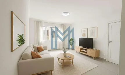 Apartamento com 2 dormitórios para vender, 85 m² - gonzaga - santos/sp