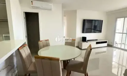 Apartamento mobiliado disponível para locação no bairro Jardim Karaíba em Uberlândia-MG