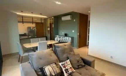 Apartamento mobiliado disponível para locação no bairro jardim karaíba em uberlândia-mg