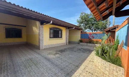 Casa para venda em itanhaém, balneário gaivota, 3 dormitórios, 1 suíte, 1 banheiro, 3 vagas