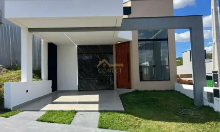 Casa em Condomínio no Jardim Eucaliptos em Sorocaba, 102m²,  03 dormitórios, 01 suíte , 02 vagas de garagem.