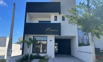 Casa em Condomínio no Jardim Eucaliptos em Sorocaba, 153m²,  03 dormitórios, 01 suíte , 02 vagas de garagem.
