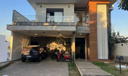 Casa em Condomínio no Jardim Ibiti do Paço em Sorocaba, 283m²,  04 dormitórios, 03 suíte , 02 banheiros e  04 vagas de garagem.