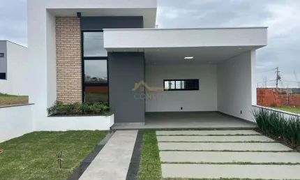 Casa em Condomínio no Jardim Novo Horizonte em Sorocaba, 140m²,  03 dormitórios, 01 suíte , 02 vagas de garagem.