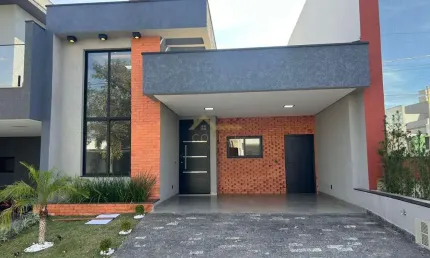 Casa em Condomínio no Jardim Novo Horizonte em Sorocaba, 153m²,  03 dormitórios, 01 suíte , 02 vagas de garagem.