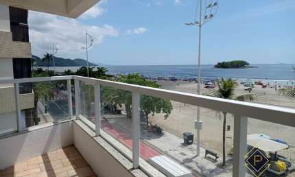 OPORTUNIDADE!!! FRENTE MAR com 2 dorm, 3 bwc, 1 vaga,  amplo e mobiliado, pronto pra vc.