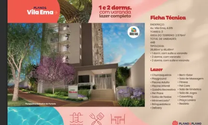 Apartamento com 2 quartos à venda na Avenida Vila Ema, Vila Prudente, São Paulo