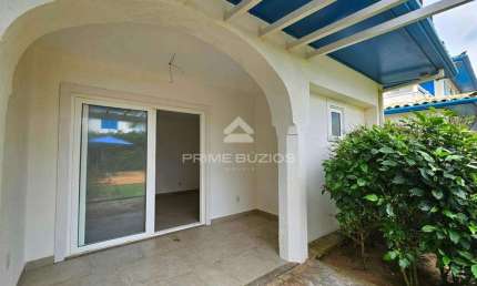 Flat/casa em condomínio frontal mar com 1 quarto (1 suíte) na praia Rasa, Armação dos Buzios, RJ