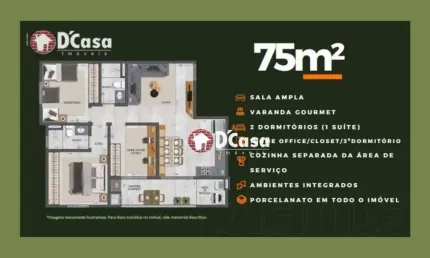 Empreendimento Altos Vila São José, unidades de 75m², 64m² e varanda gourmet, bairro Vila São José, Taubaté-SP.