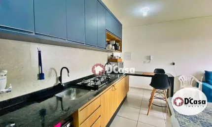 Gracioso apartamento a venda com 2 quartos, armários planejados, no condomínio Residencial do Horto, Taubaté-SP.