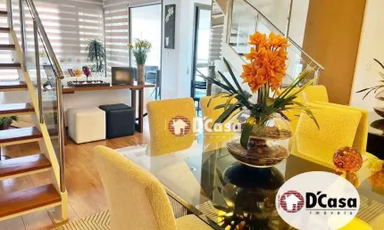 Belíssimo apartamento a venda com 132m² e ampla área de lazer no Residencial Jabuticabeiras, próximo a Via Dutra, Taubaté-SP
