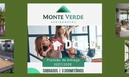 Lançamento Residencial Monte Verde, sobrados com 130m2 de construção, na Estrada Nova de Tremembé, Tremembé - SP.