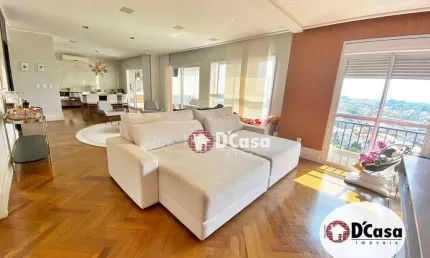 Belíssimo apartamento à venda com 235m2, mobiliado e 4 vagas de garagem, condomínio Des Arts, Taubaté-SP.