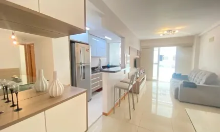 Apartamento vista parcial mar, 2 quartos, 1 vaga e lazer completo