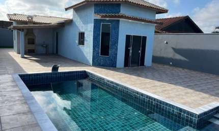 Casa para Venda em Itanhaém, Cibratel 2, 3 dormitórios, 1 suíte, 2 banheiros, 5 vagas