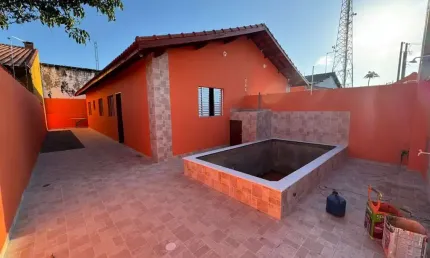 Casa para Venda em Itanhaém, Jardim Regina, 2 dormitórios, 1 banheiro, 2 vagas