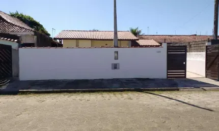 Casa para venda em itanhaém, bopiranga, 2 dormitórios, 1 banheiro, 2 vagas