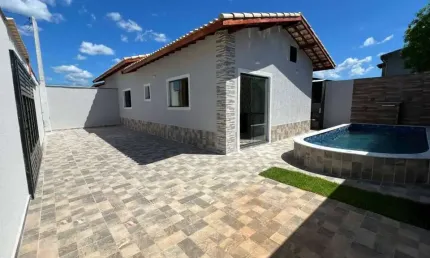Casa para venda em itanhaém, bopiranga, 3 dormitórios, 1 suíte, 1 banheiro, 2 vagas